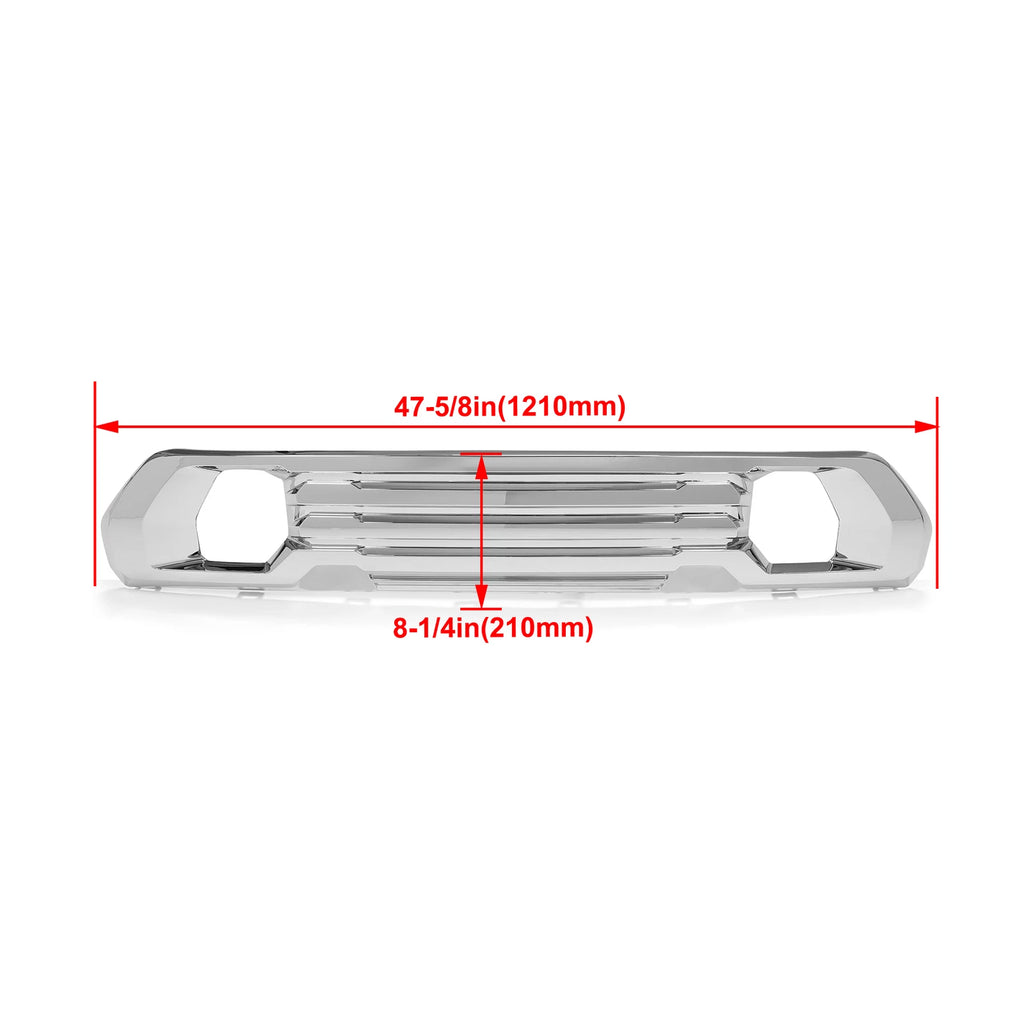 Chrome Lower Bumper Filler Skid Plate for GMC Sierra 1500 (2019-2022)