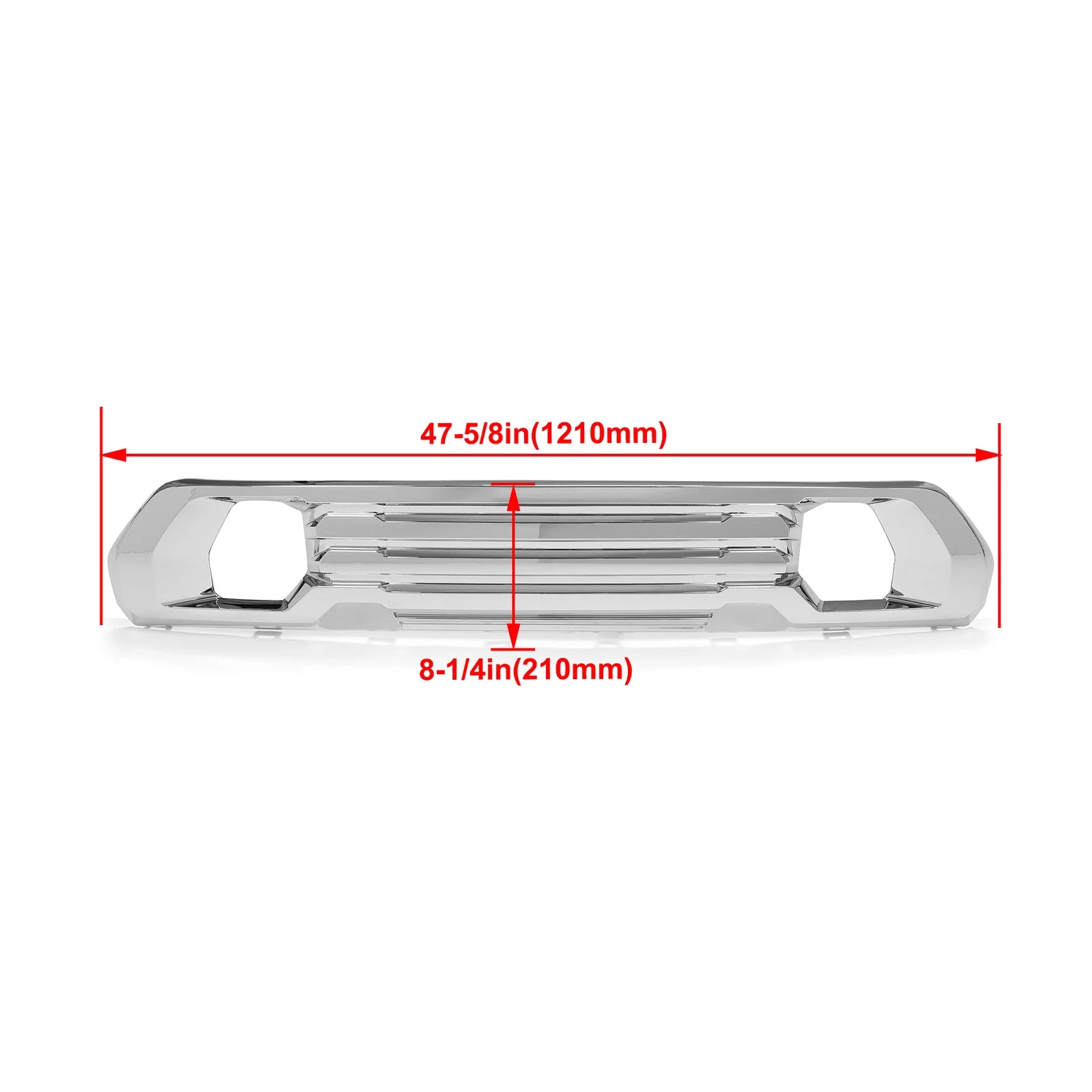 Chrome Lower Bumper Filler Skid Plate for GMC Sierra 1500 (2019-2022)