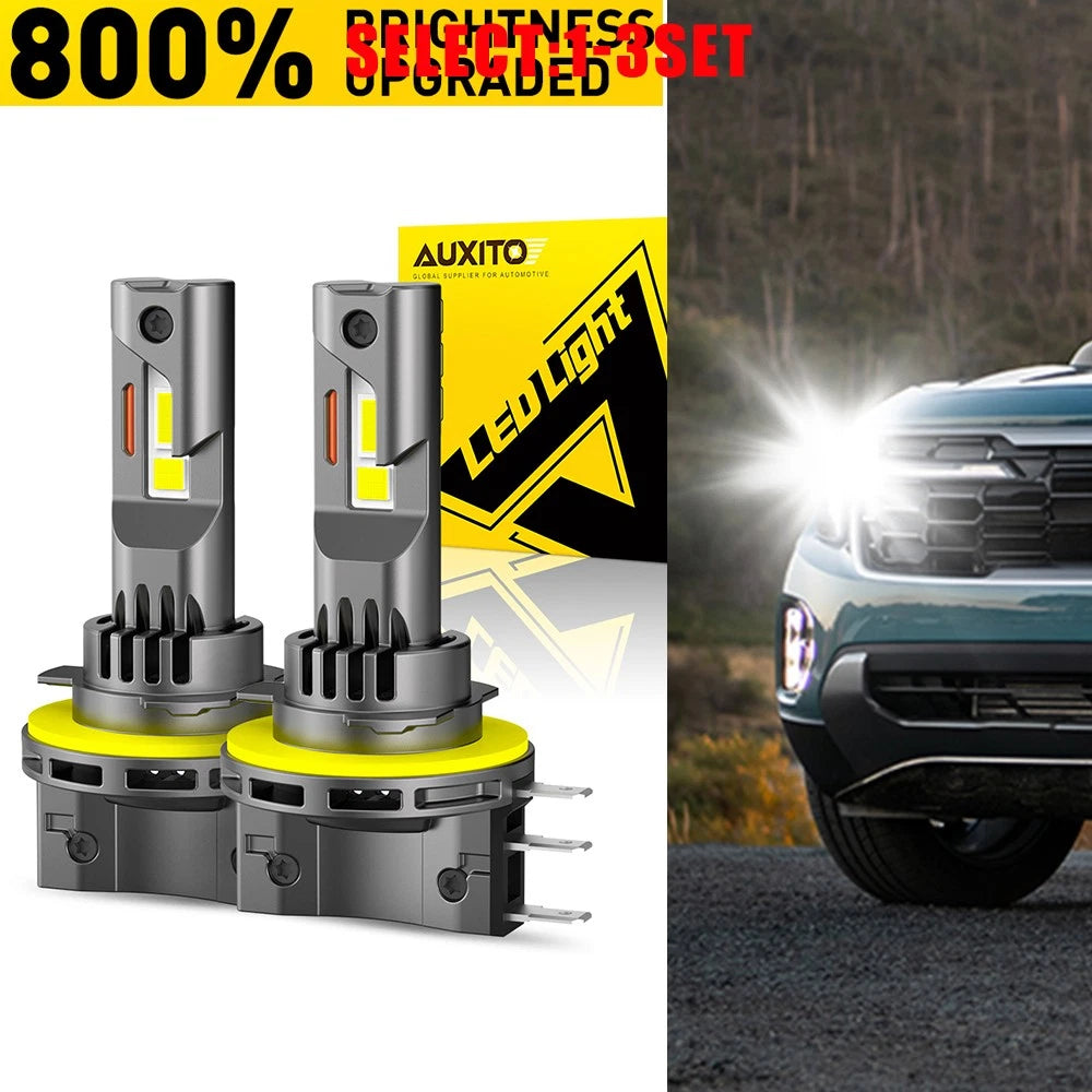 2X H15 LED Headlight Bulb Canbus Error Free 21W 10000LM for High Beam DRL