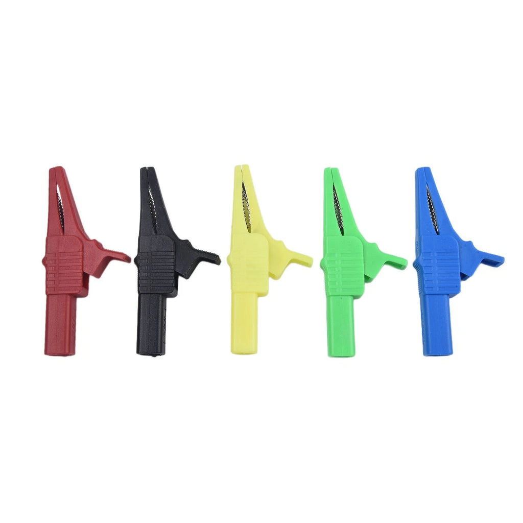 Set of 5 Copper Crocodile Clips for Multimeter Testing