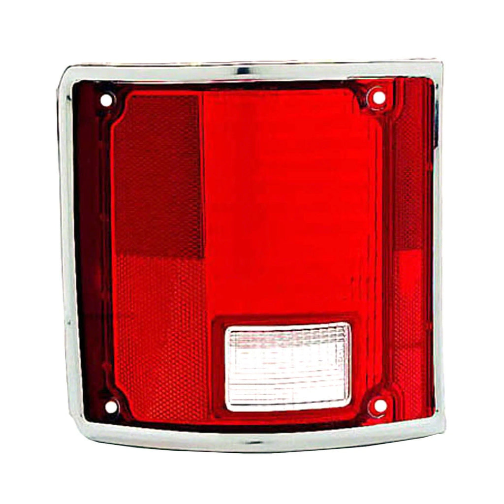 Replacement Passenger Side Tail Light Lens w/Chrome Trim (See Compatible Chart)