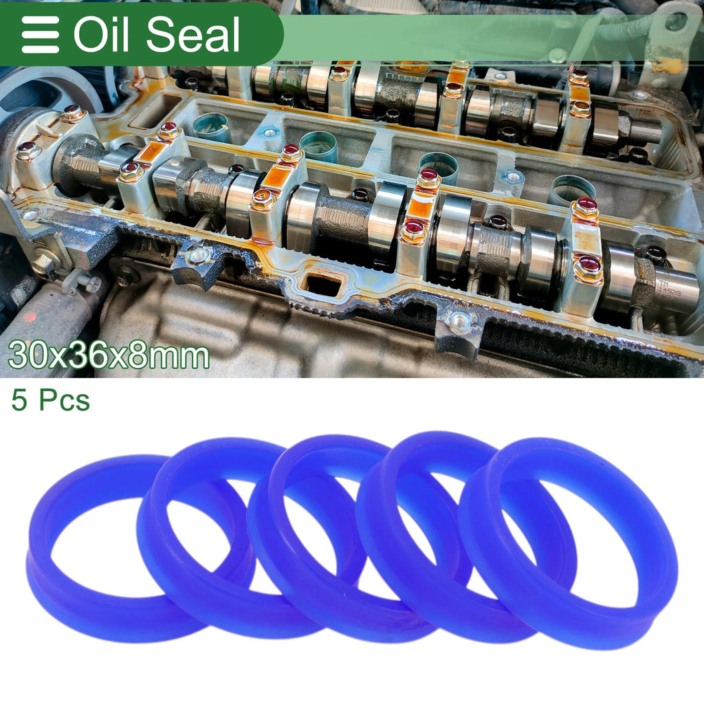 Set of 5 Oil Seal Rotary Shaft Seal 30x36x8mm for Various Applications