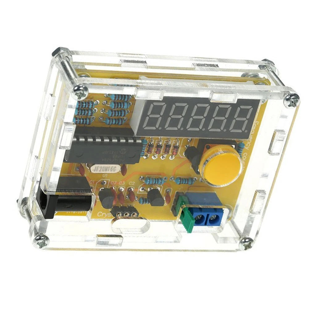 LED Display Frequency Counter for Crystal Oscillators (1Hz to 50MHz)