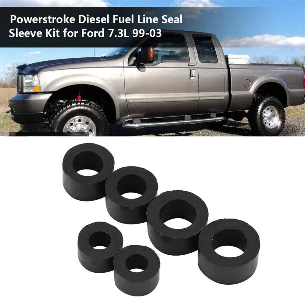 Fuel Line Sleeve Seal Kit for 1999-2003 Ford Powerstroke Diesel 7.3L