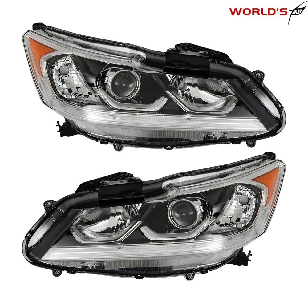 Halogen LED DRL Projector Headlights for Honda Accord Sedan (2016–2017)