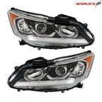 Halogen LED DRL Projector Headlights for Honda Accord Sedan (2016–2017)