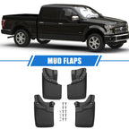 Mud Flaps Kit for Toyota Tacoma (2016–2023) - Front & Rear, OEM Fender Flares