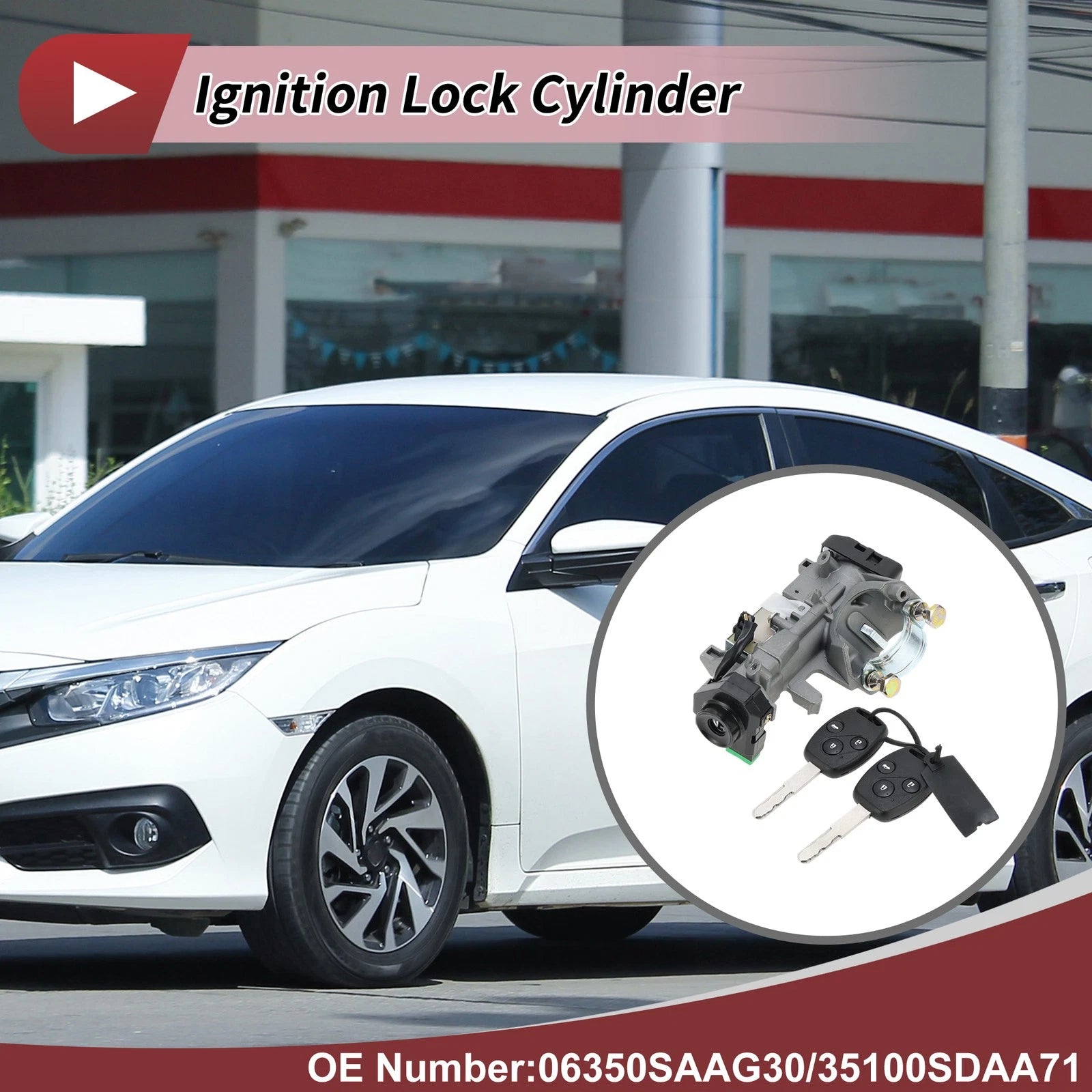 Ignition Lock Cylinder for Honda Civic (No. 06350SAAG30)