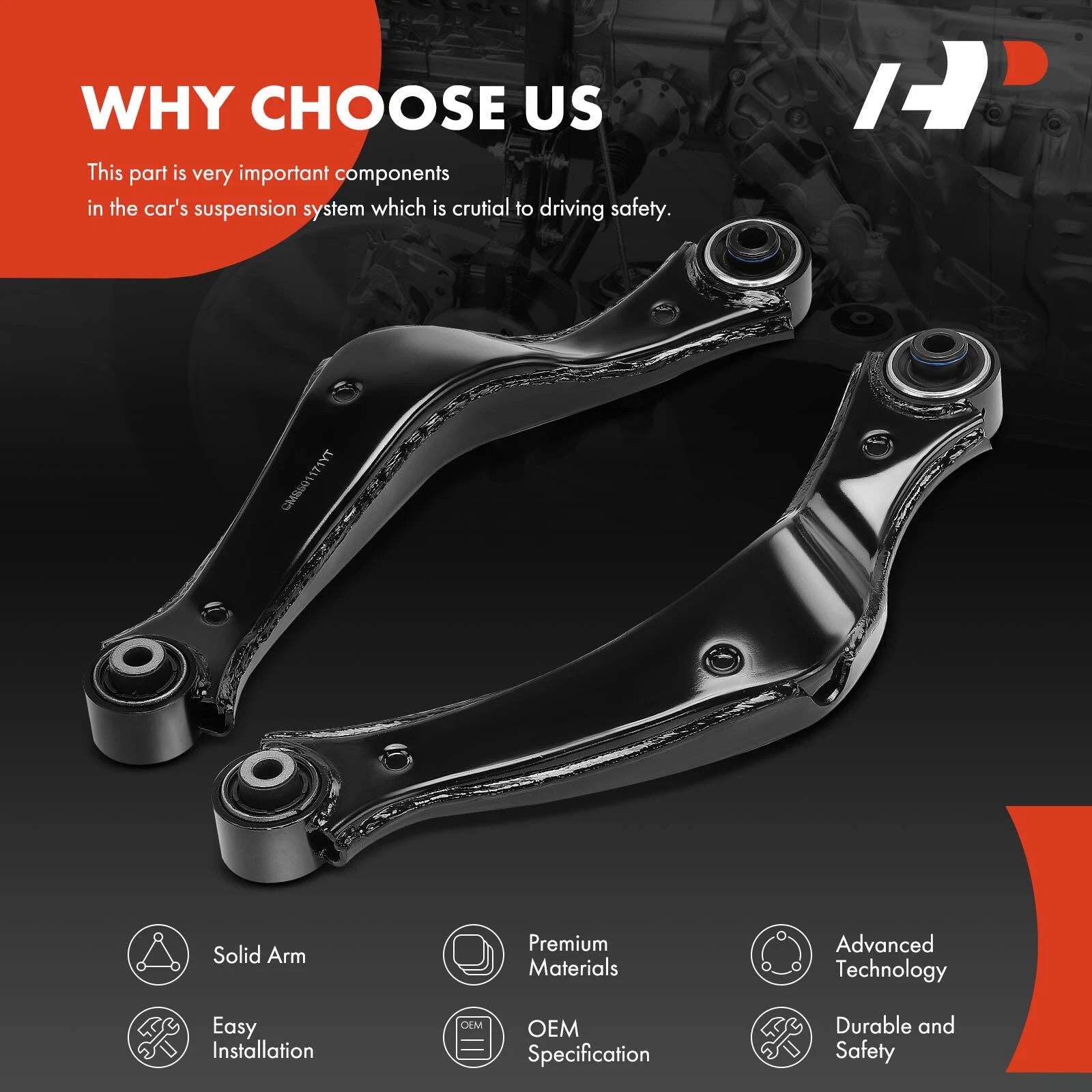2X Rear Upper Control Arm for Buick LaCrosse Regal (2010-2016)