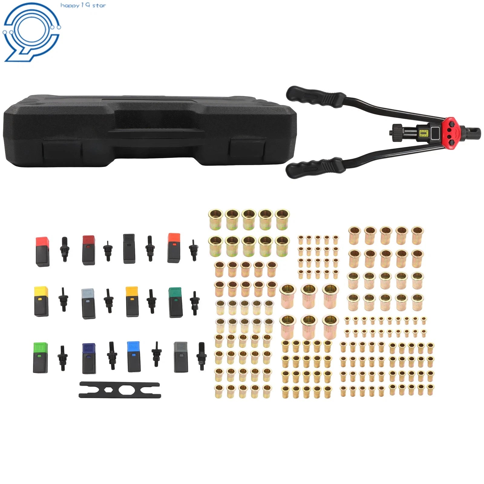 Rivnut Tool Kit 12 PCS for Metric & SAE (400mm/16")