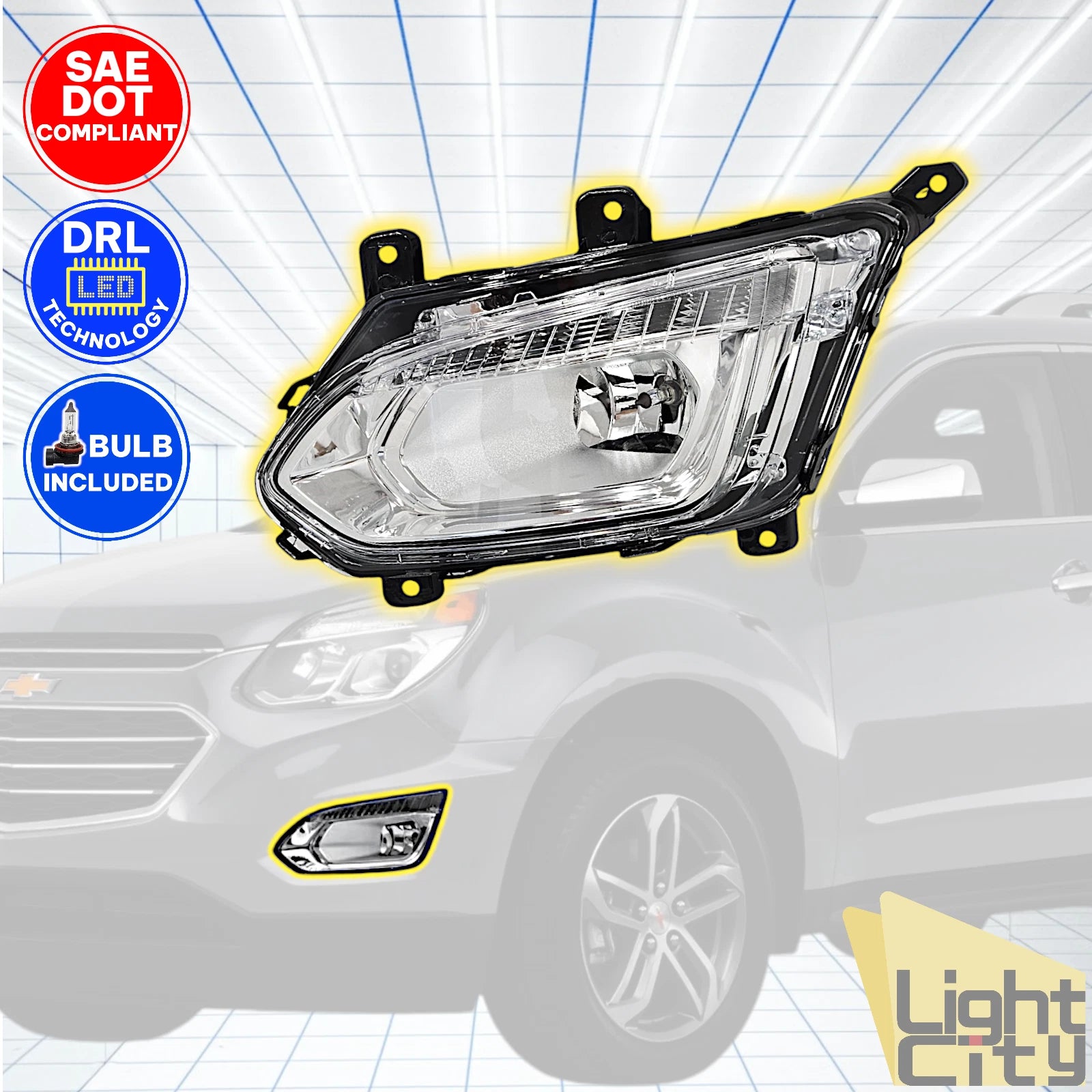 LED Driving Lamp for Chevrolet Equinox LTZ/Premier (2016–2017) FOG LH