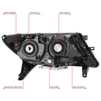 Chrome Housing Clear Lens Headlight for Nissan Pathfinder (2013–2016)