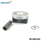 Piston & Ring STD for Yamaha Outboard LF200 250 HP (1993) 6P2-11631-10-93