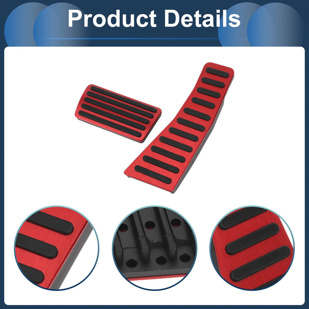 2X Foot Accelerator Pedal Covers for Honda Civic (2006–2009) Red