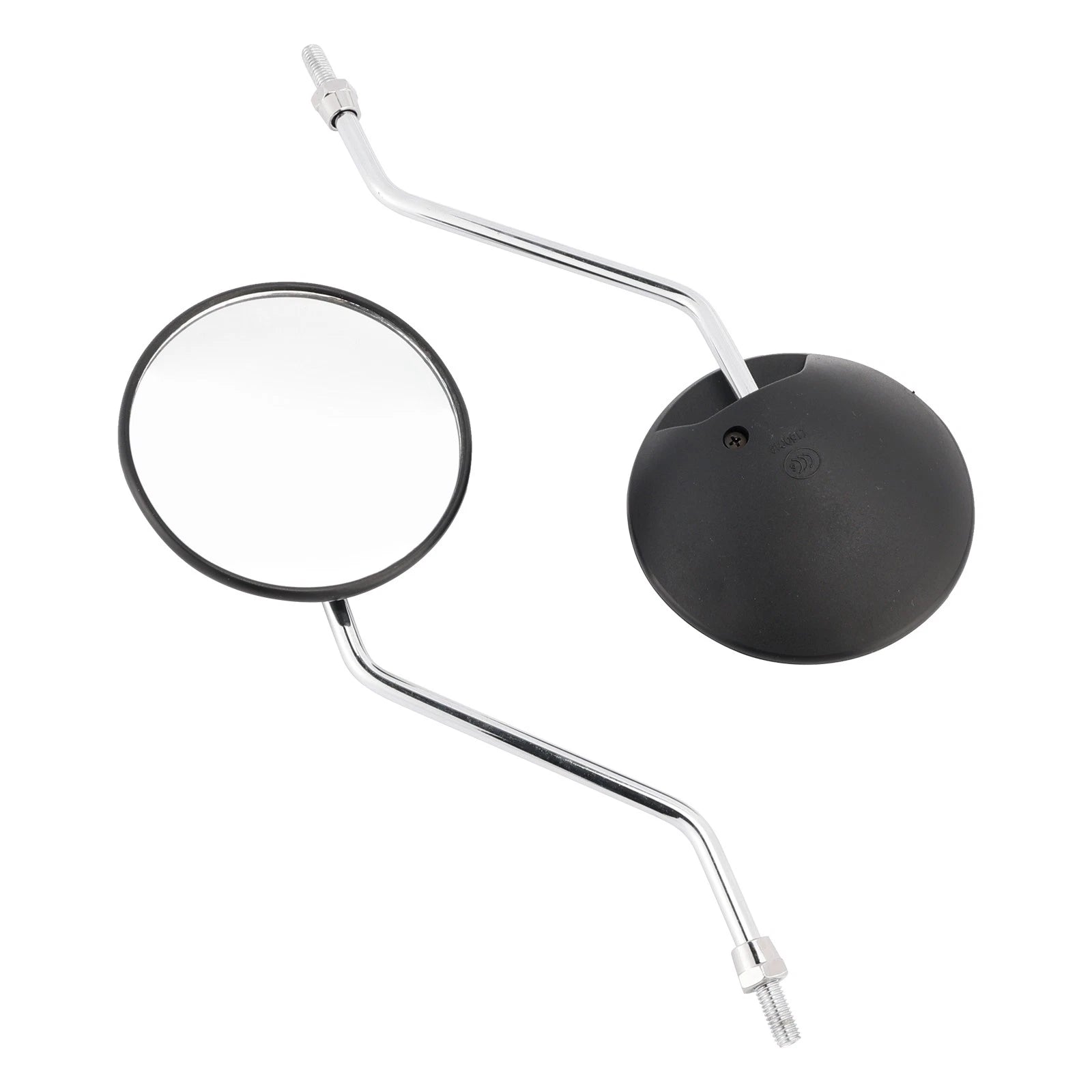 Round Black Chrome Arm Mirror 8mm for Honda NA/NC/NN/NQ/NX/PA/SE/TG50 C70