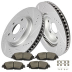 Front Brake Pad & Drilled Slotted Rotor Kit for Toyota Venza (2021–2022)