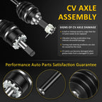 2X Front CV Axle for Kawasaki Prairie 360 650 700