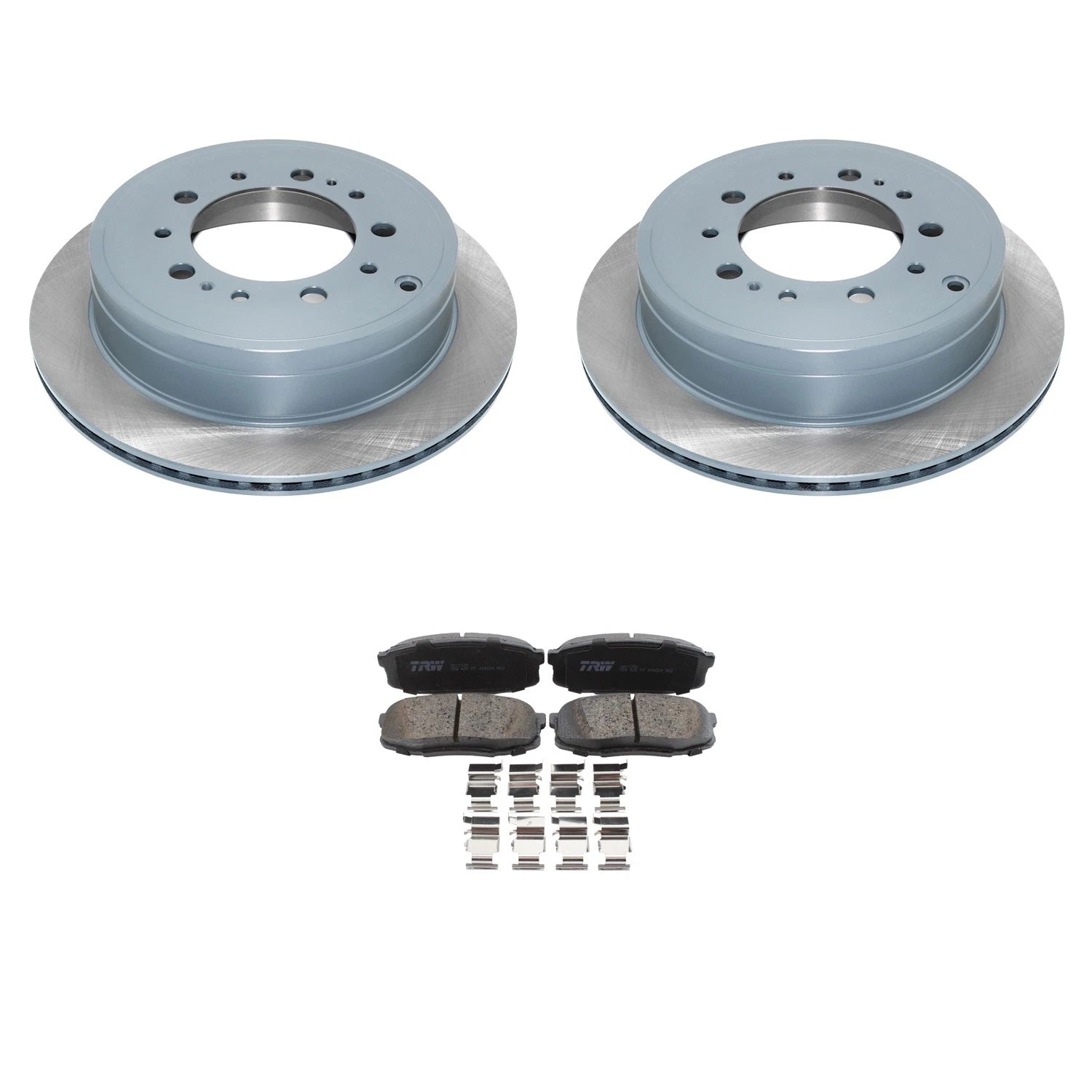 DuraGo Rear Rotors & TRW Pro Ceramic Disc Brake Pads Kit for Toyota Tundra (2007–2021)
