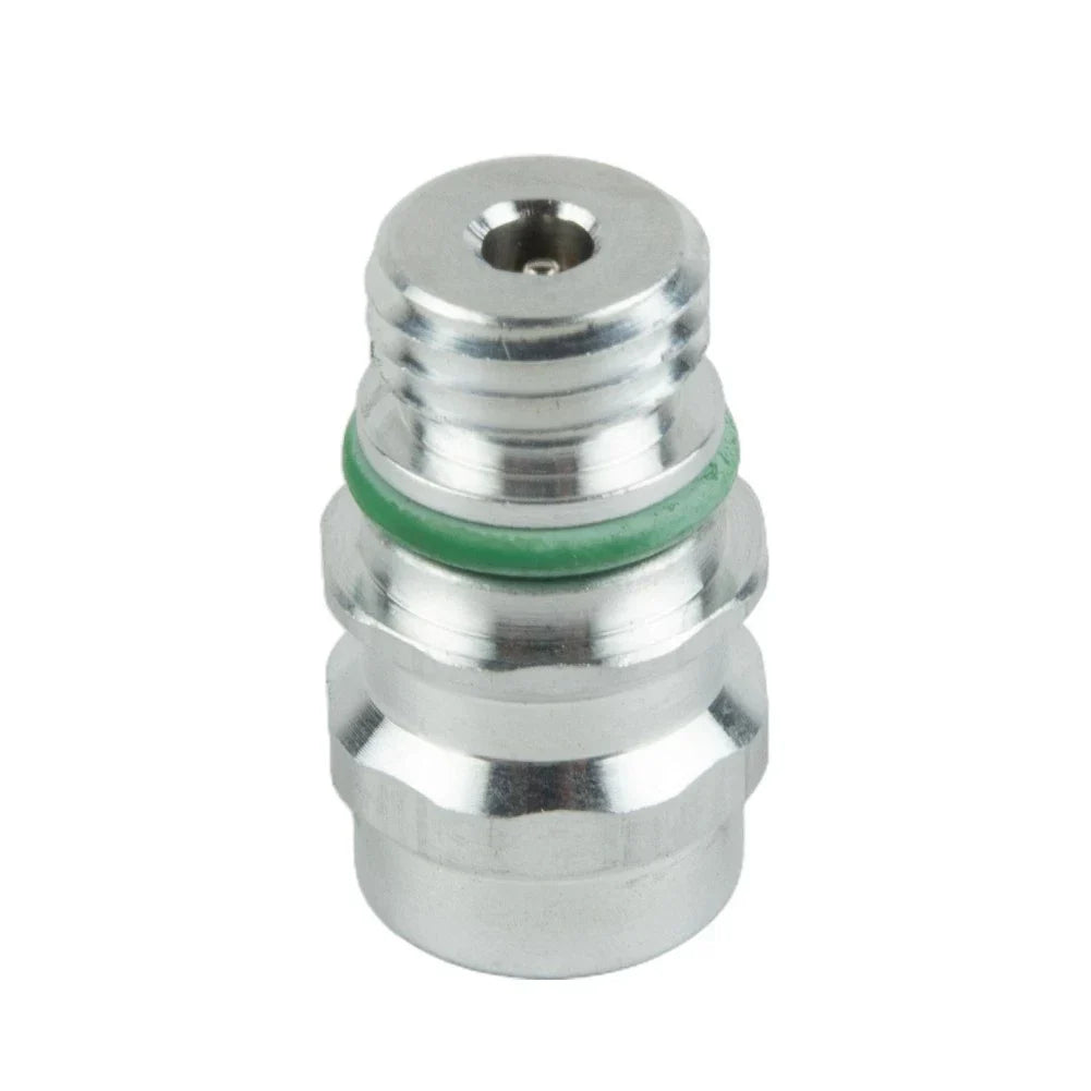 1pc A/C Service-Valve High Side R-134a Port Adapter With Replaceable Valve Cores for Vehicle