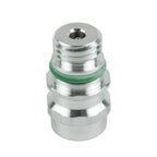 1pc A/C Service-Valve High Side R-134a Port Adapter With Replaceable Valve Cores for Vehicle