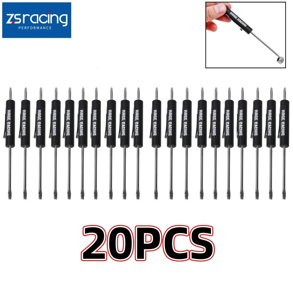 Set of 20 Mini Pocket Screwdrivers with Magnet and Clip