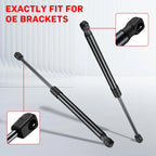 Gas Struts for Leer Camper Shell Topper Rear Windows (17" 400N) (2004-2014)
