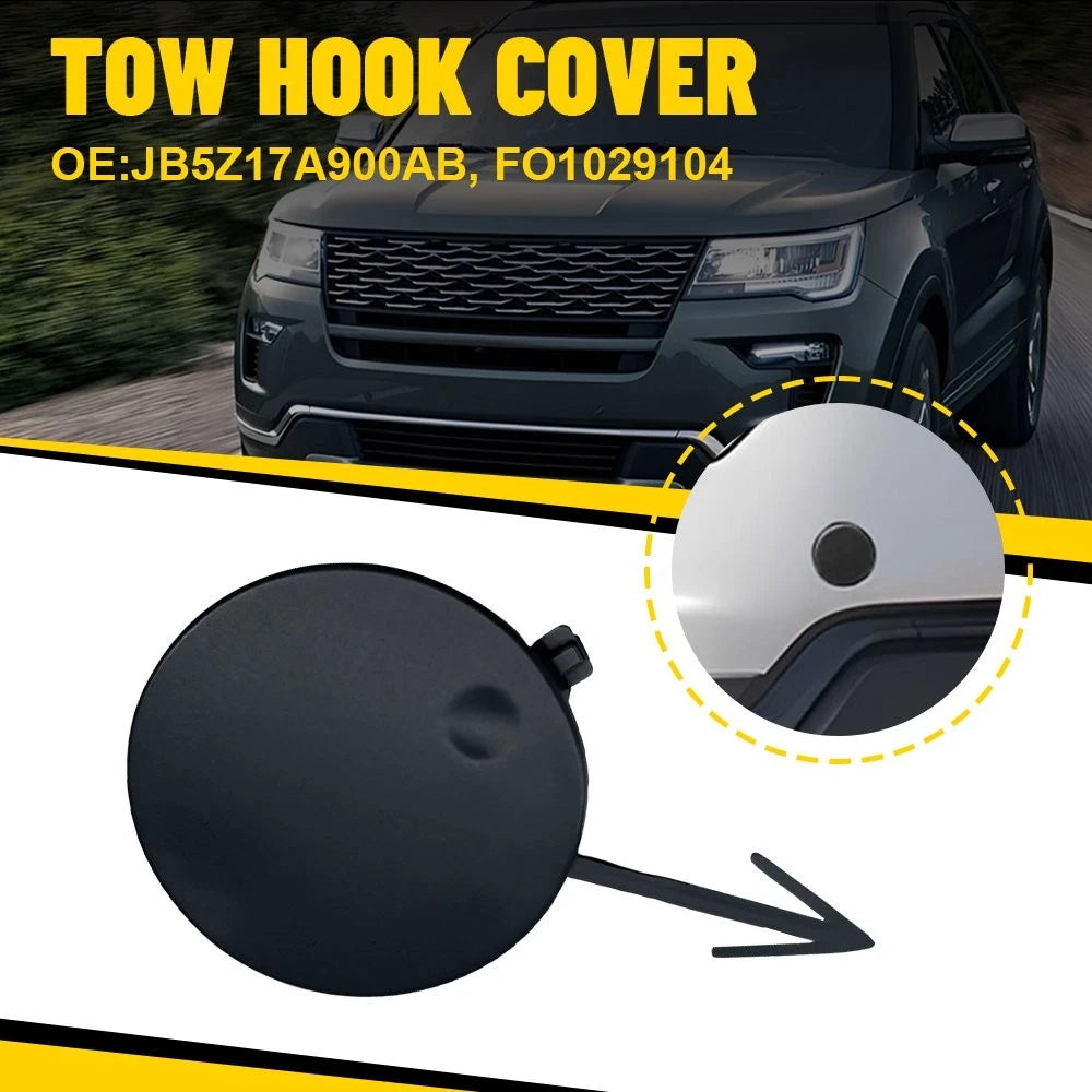 Tow Hook Cover for Ford Explorer (2018–2019) - Primed Black