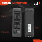 Front Left Power Window Switch for Mitsubishi Montero (1990-2003)