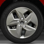 16x6.5 Wheel (5 Spoke Bright Medium Silver Full Face) for 2011-14 Hyundai Sonata