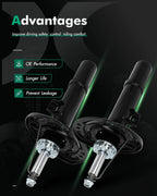 Pair Front Shock Absorber Struts for Honda Civic (2016–2021) & Insight (2019–2022)