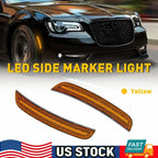 Front LED Bumper Marker for Chrysler 300 (2015–2023) 68214402AD, 68214403AD