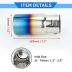 Exhaust Tip for Toyota Land Cruiser Prado (1.3"-2.9" Inlet)