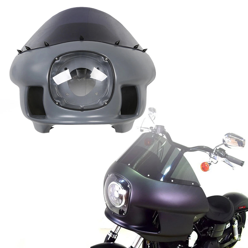 Front Upper Fairing Windshield Headlight for Harley Street Bob FXDB (2006–2017)