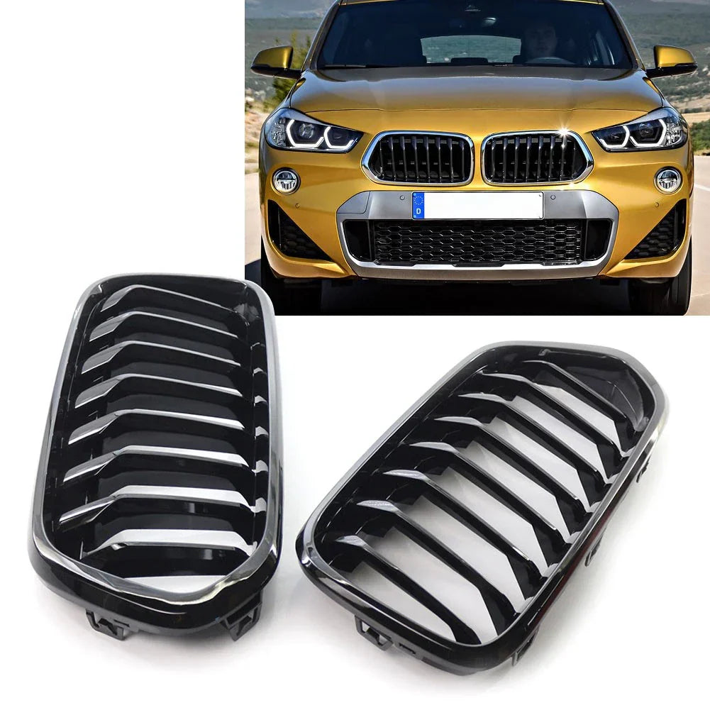 Black Front Bumper Grille for BMW X2 Series F39 (2018-2021)