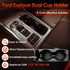 Center Dual Cup Holder for Ford Explorer (2020–2025) LB5Z-7813562-AB