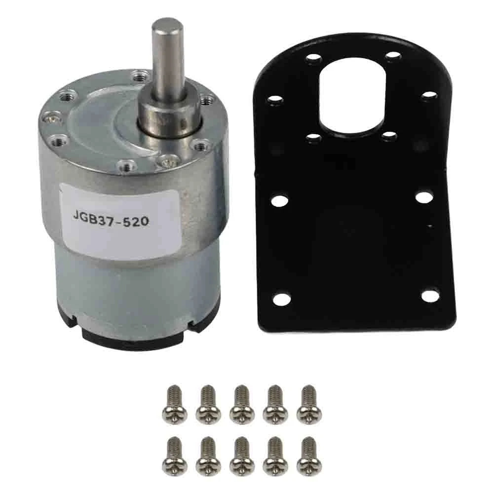 DC Gear Motor 12V 7RPM with D Shaft JGB37 for Automotive Applications