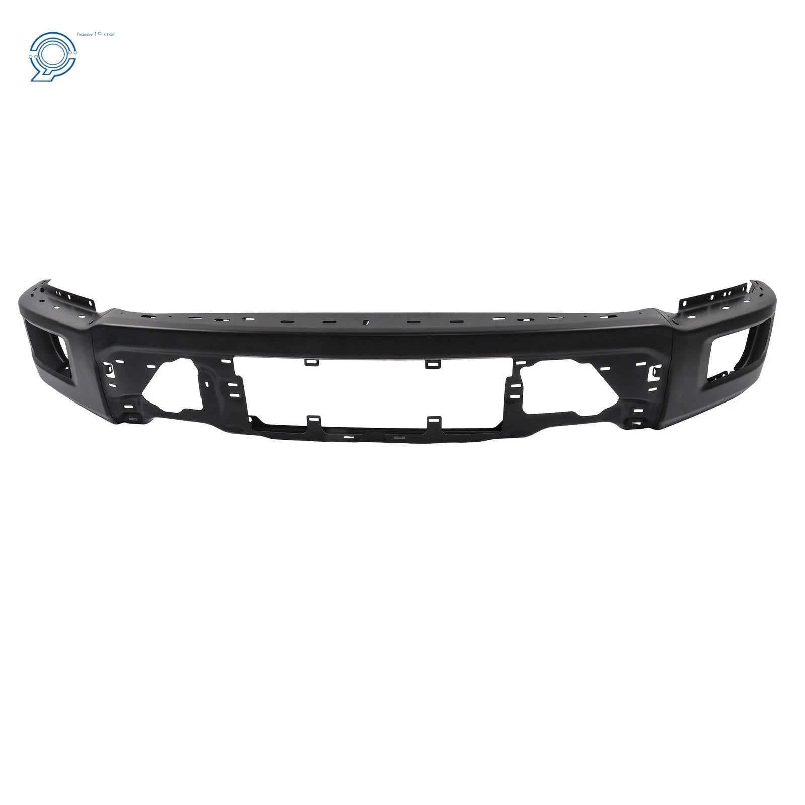 Front Bumper Face Bar for Ford F-150 (2024–2025) Black Steel W/o Sensor Hole