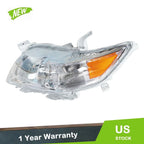 Replacement Headlight Left Chrome Halogen for Toyota Camry LE XLE (2010–2011)