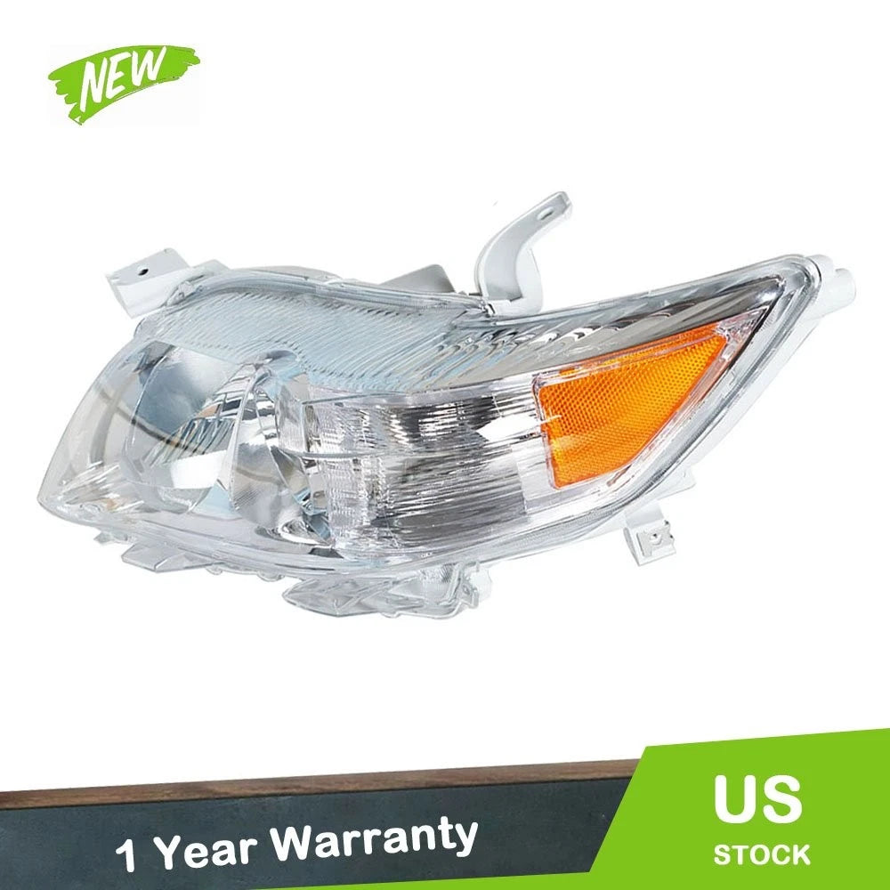 Replacement Headlight Left Chrome Halogen for Toyota Camry LE XLE (2010–2011)