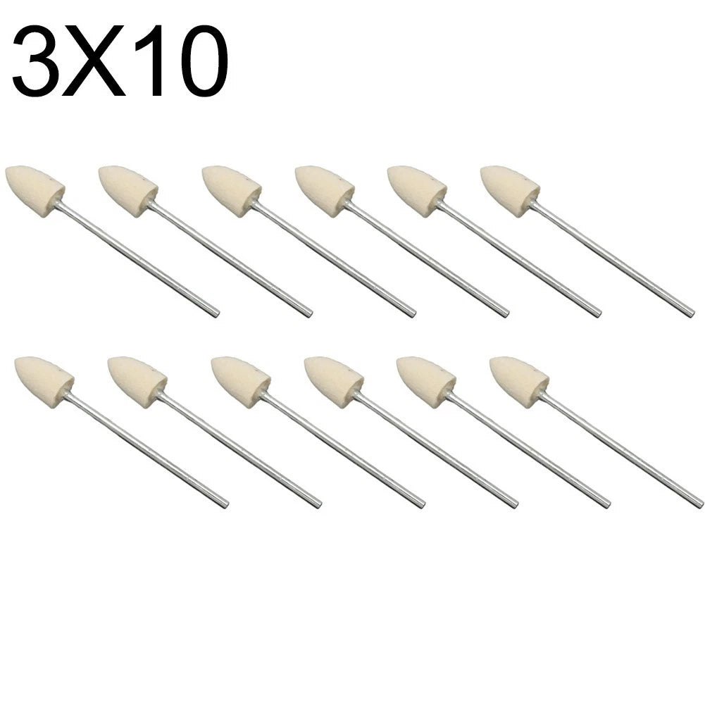 12 Pack Wool Grinding Heads for Rotary Polishing and Grinding