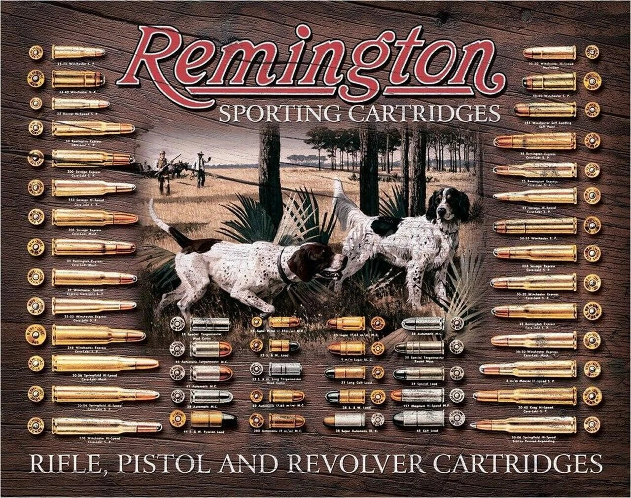 Remington Bullet Board Tin Sign 1679