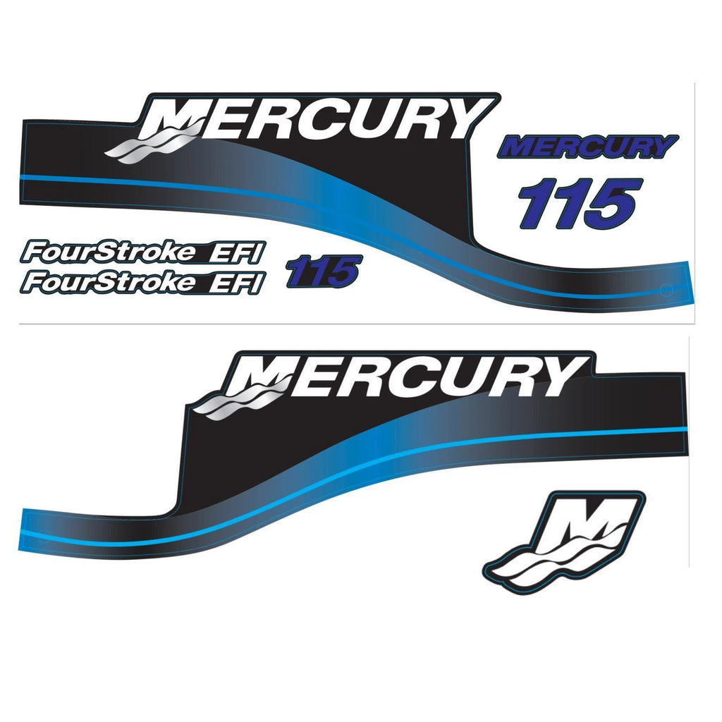 Decal Set for Mercury 115 HP Outboard Motor (881649A01)