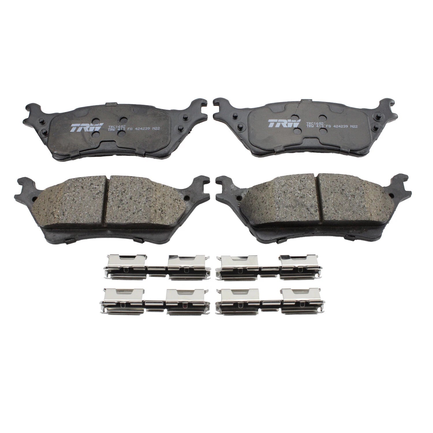 TRW Pro Rear Ceramic Slotted Brake Pads for Ford F150 (2015–2023)