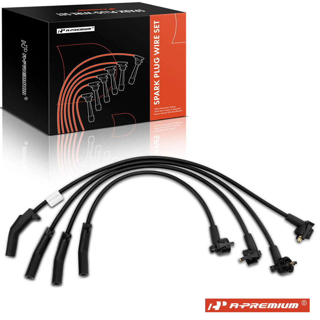 Set of 4 Spark Plug Wire Set for Ford Escort Mercury Tracer (1991–1996)