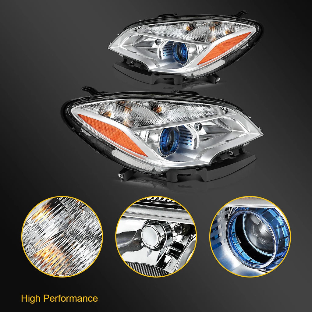 2Pcs Pair Chrome Projector Headlights for Buick Encore (2013–2016)