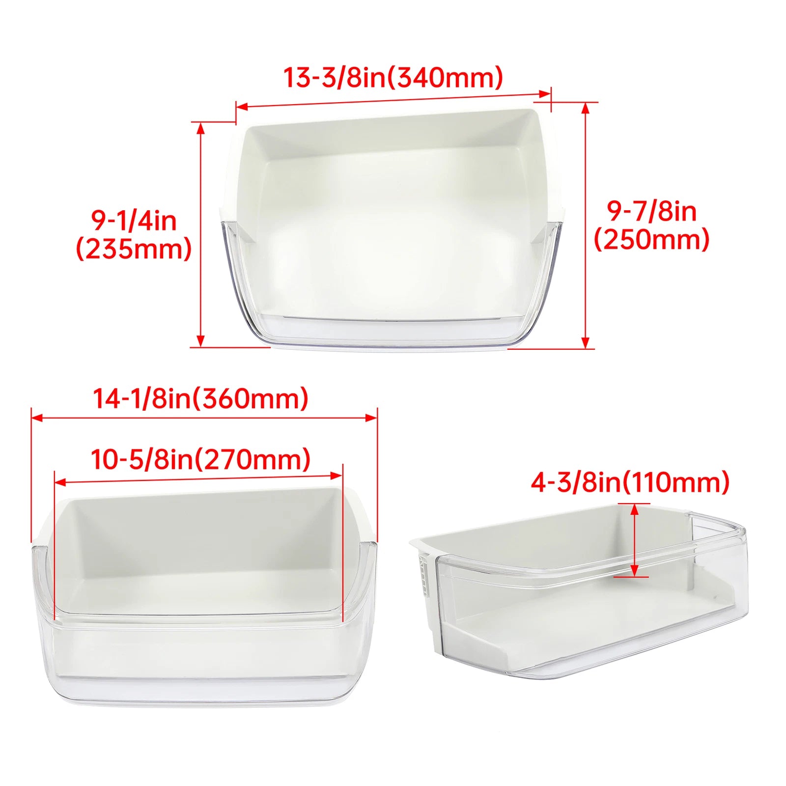 Refrigerator Door Bin Shelf for LG Kenmore (Right)