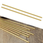 Set of 2 Brass Round Rods 3mm Diameter 200mm Length for Miniature Shafts