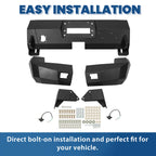 Rear Winch Bumper w/ License Light for Dodge Ram 1500/2500/3500/4500/5500 (2002–2009)