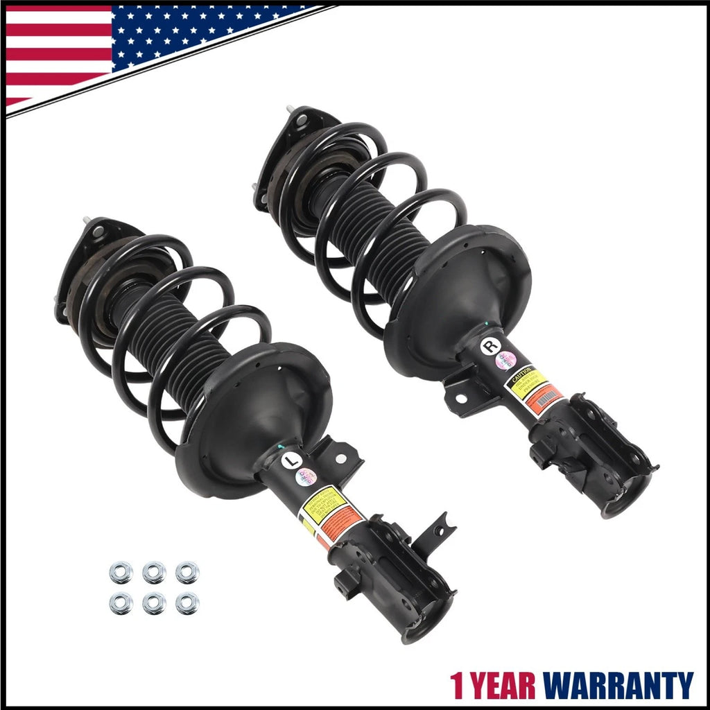 Front Struts w/ Coil Spring for Hyundai Accent Kia Rio (2006–2011)