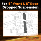 Set of 2 Lowering Shock Absorbers for Chevrolet GMC C1500 (1988–1998)